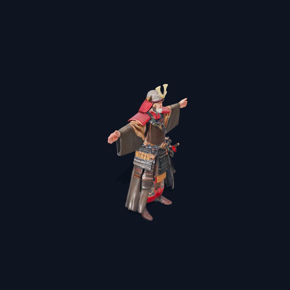 Samurai Warrior Traditional model pack